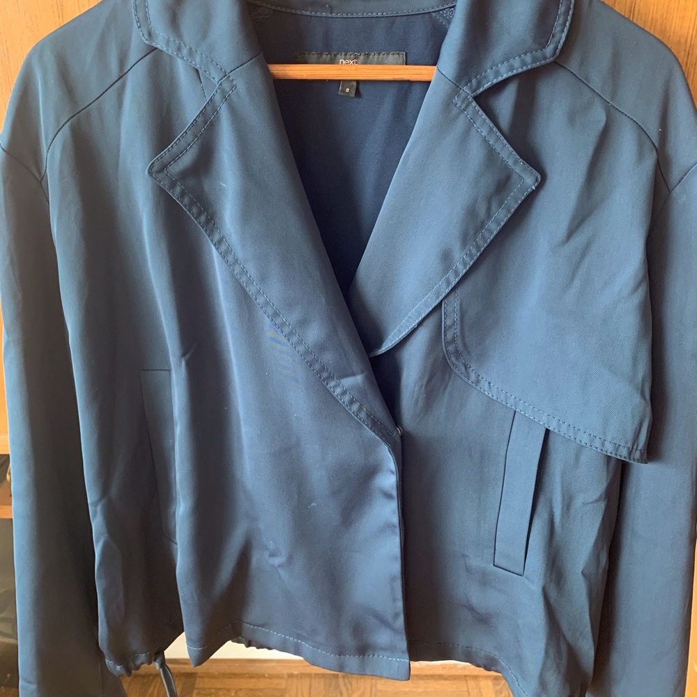 Cropped summer navy jacket